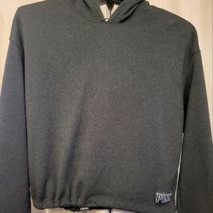 Pink by Victoria Secret Size Small Black Hoodie Shirt